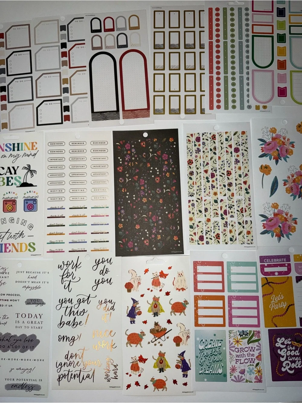 LOT of THE HAPPY PLANNER STICKERS